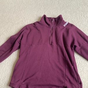 Victoria secret PINK maroon quarter-zip